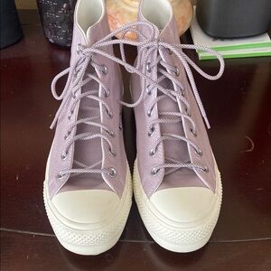 Converse Women's High-Top Sneakers in Lavender